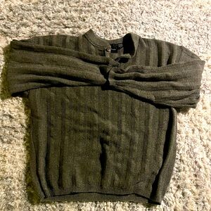 Grey knitted sweater